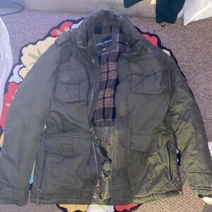Vintage Eddie Bauer Medium Adjustable Green Jacket